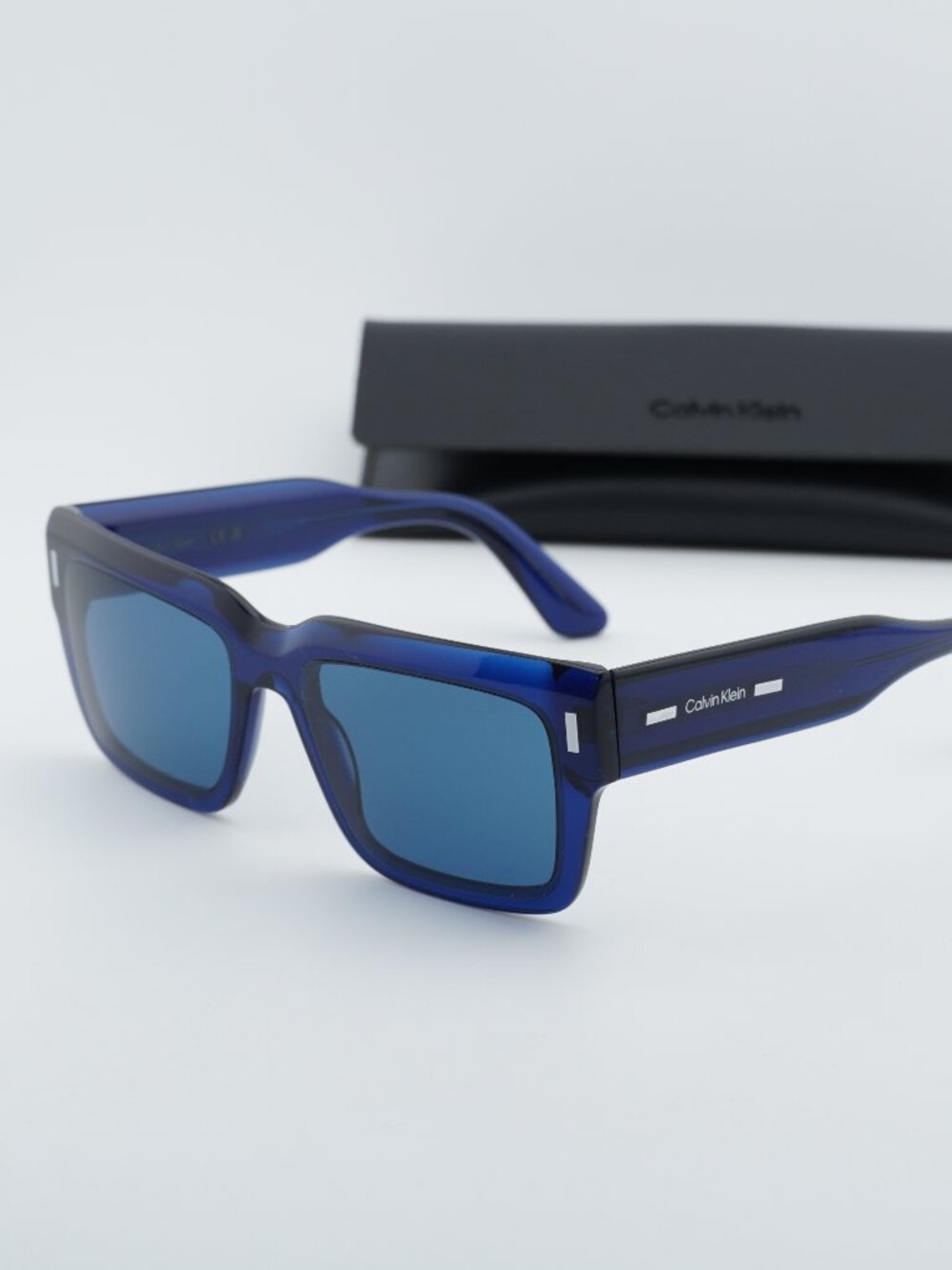 Calvin Klein CK23538S 400 Men Square Sunglasses - Blue